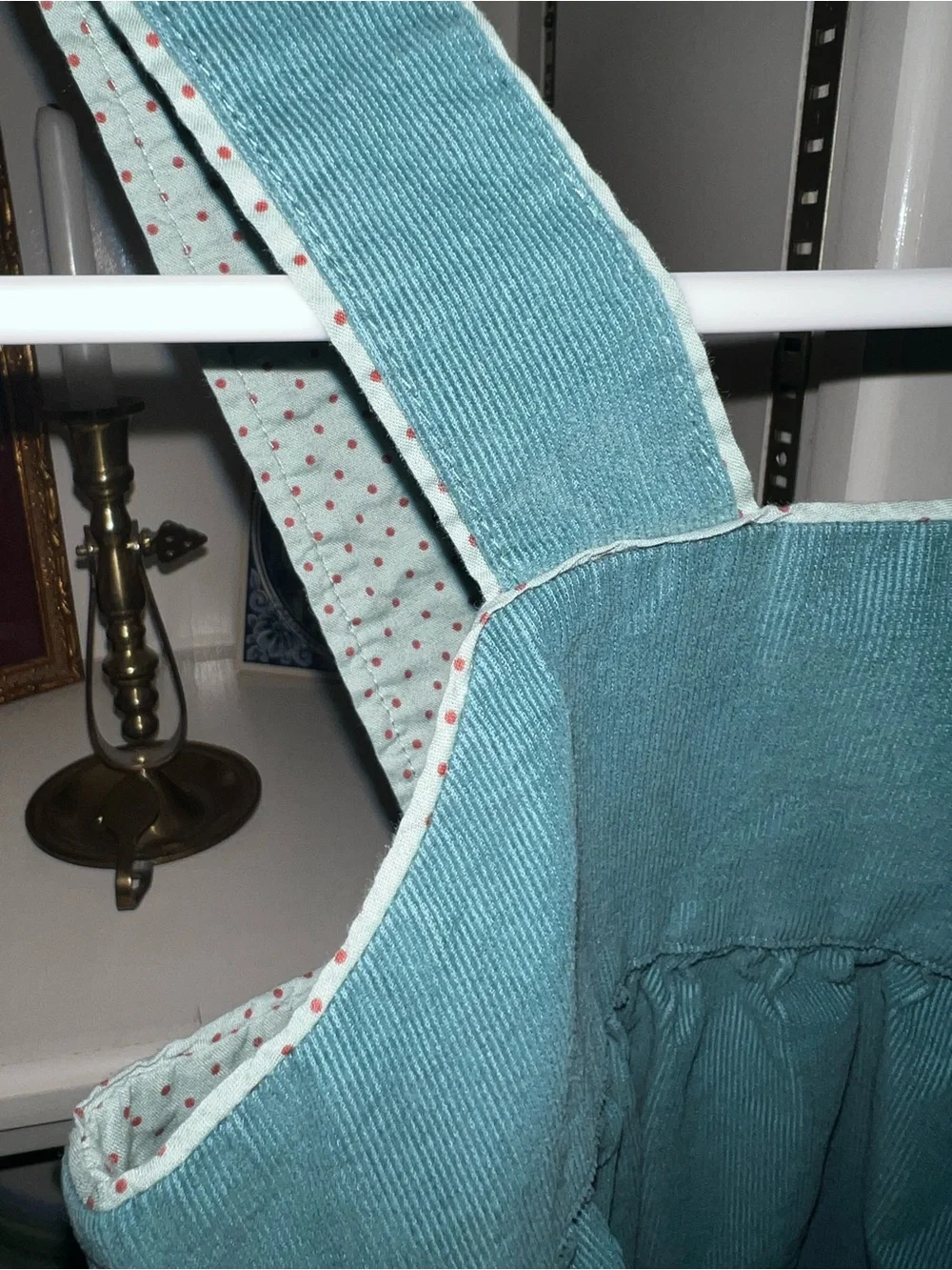 Mini Boden Teal Green Pinafore Dress